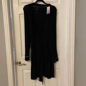 Black ultra soft robe